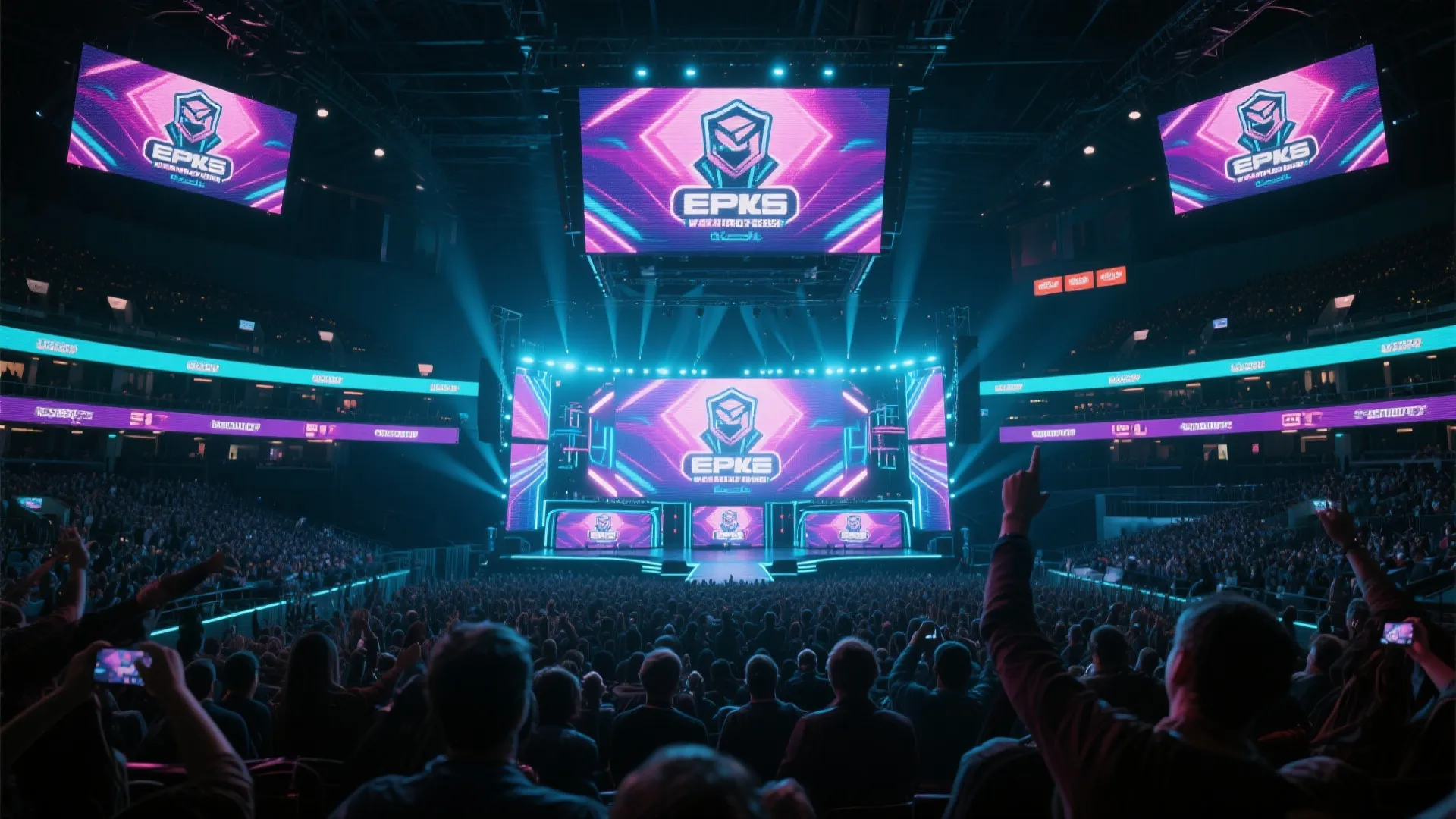 英雄联盟电竞赛事现场