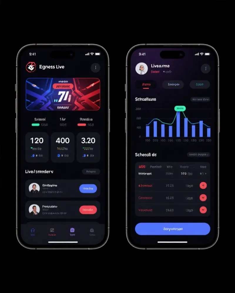 英雄联盟赛事指南 App Interface